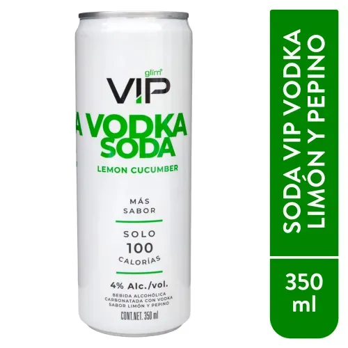 Bebida alcohólica Vip Vodka Soda Lemon Lata - 350 ml