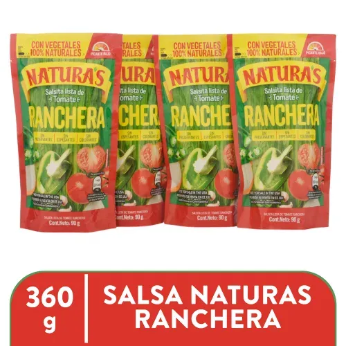 Pack Salsa Tomate Naturas 360g