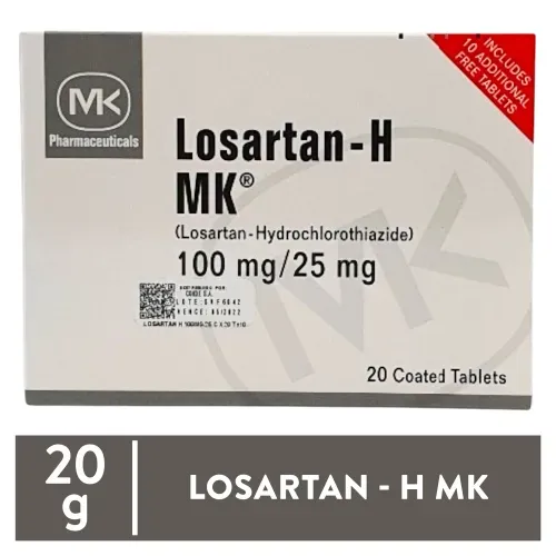 Losartan h Mk 100mg Caja 20 Tab