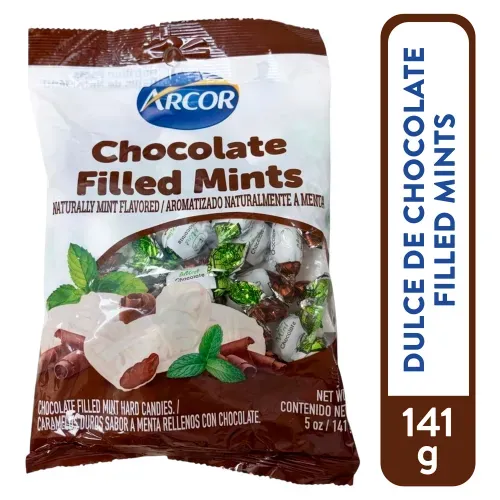 Dulces Arcor chocolate relleno de menta - 141 g