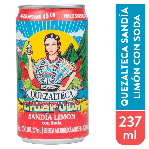 Quezalteca Sandia Limon Con Soda 237ml