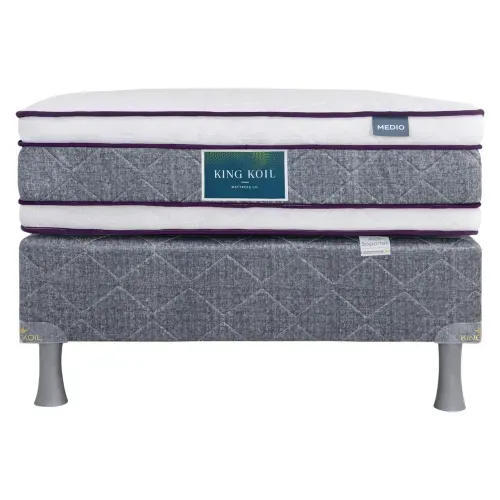 Cama King Koil soportek individual con base acolchonada