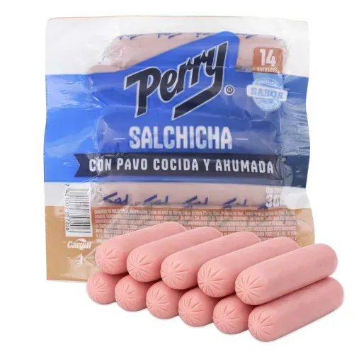 Salchicha Perry de Pavo - 14 Unidades