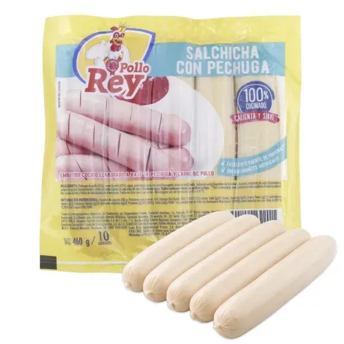 Salchicha Pollo Rey de Pechuga 10 Uds - 460 g