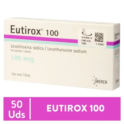 Eutirox 100 Mcg Tabletas Una Caja
