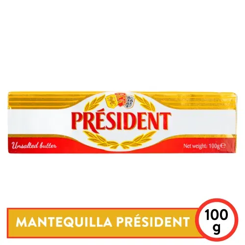 Mantequilla Présidente sin sal - 100 g
