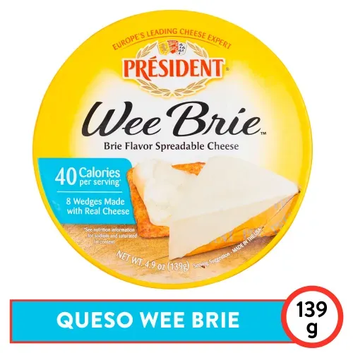 President Wee Brie Wedges 12Oz
