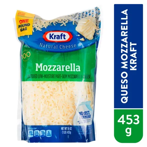Cheese Kraft Mozzarela Rallada 453g