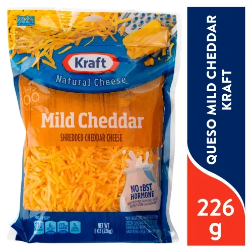 Cheese Kraft Cheddar Mild Rallado 226g