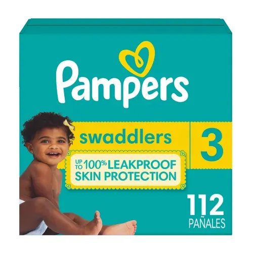 Pañales Pampers Swaddlers Etapa 3 Libre de Derrames - 112 Uds