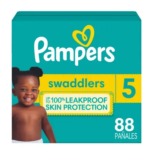 Pañales Pampers Swaddlers Etapa 5 Libre de Derrames - 88 Uds