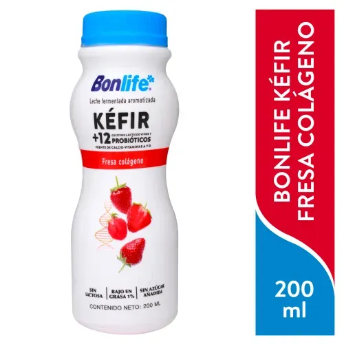 Bebida fermentada Bonlife Kefir fresa -200 ml