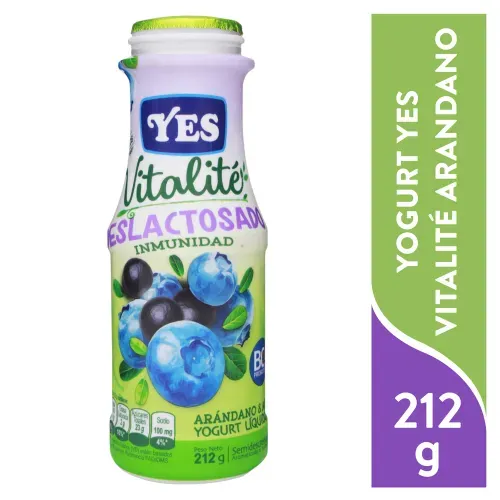 Yogurt Yes Sabor Blueberry 212 Gr