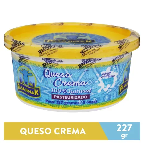 Queso Crema Pasteurizado Pasajinak - 227 g