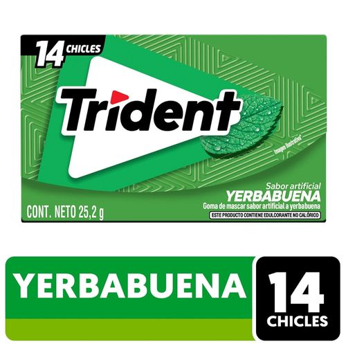 Goma Mascar Trident Spearmint 26g