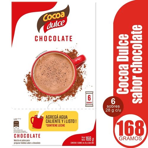 Cocoa Sticks Chocolate 6u168 g