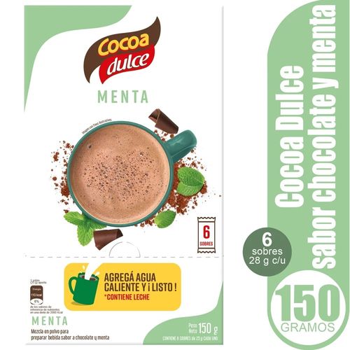 Cocoa Sticks Menta 6u 168 g