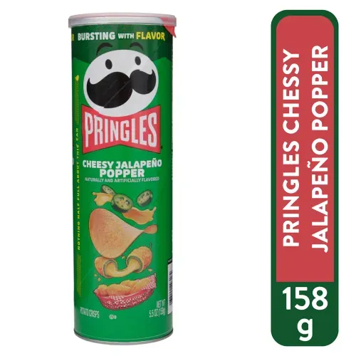 Papas Pringles Cheesy Jalapeño Poppers - 158 g