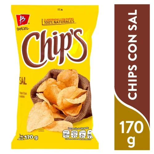 Snack Barcel Chips de papa y Sal - 170 g