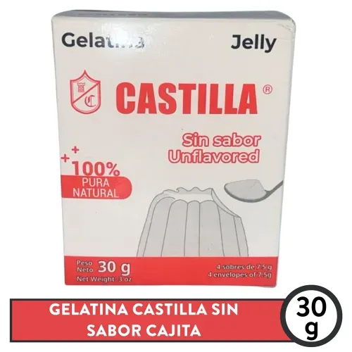 Gelatina Castilla Sin Sabor Cajita - 85 g