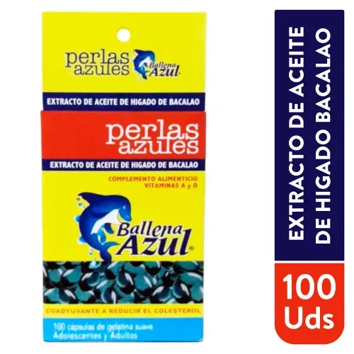 Cápsulas Ballena Azul Frasco - 100 uds