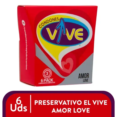 Vive Preservativo Amor 6 Pack