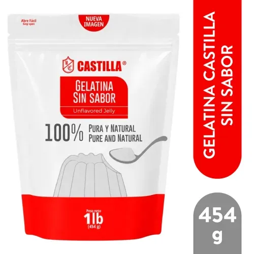 Gelatina Sin Sabor Castilla -454 g