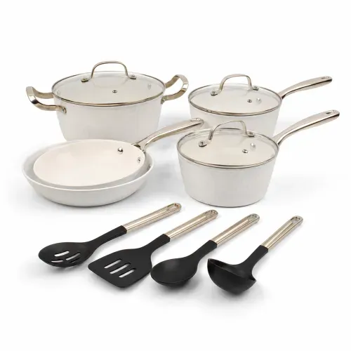 Bateria De Cocina Aluminio Forjado 12 Pi
