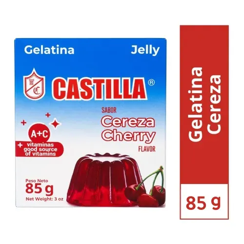 Gelatina Castilla de Cereza Cajita - 85 g