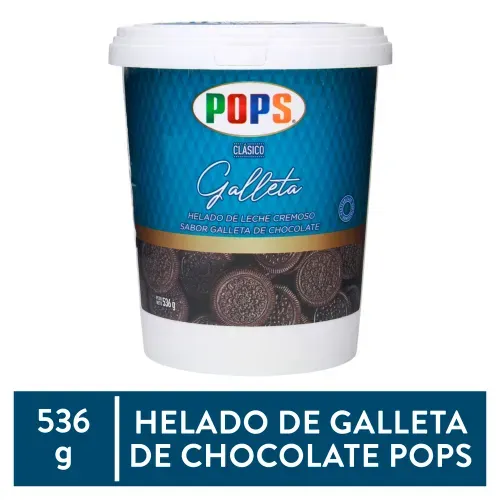 Helado Pops Galleta - 536 g