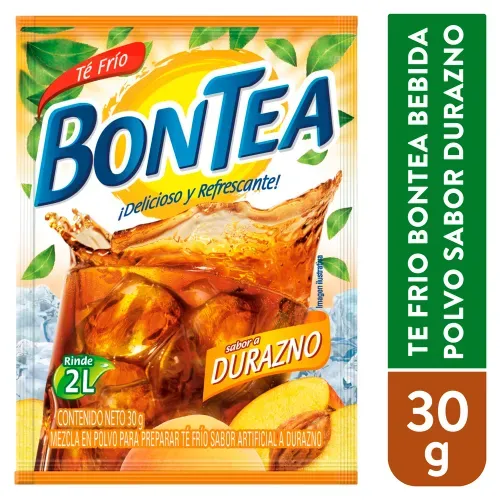 Bebida En Polvo Bontea Té Frio Con Sabor Durazno - 30 g