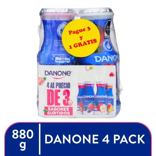 Yogurt Danone Variedad 4 Pack - 880gr