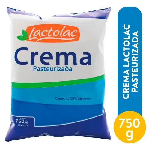 Crema Lactolac pasteurizada- 750 g