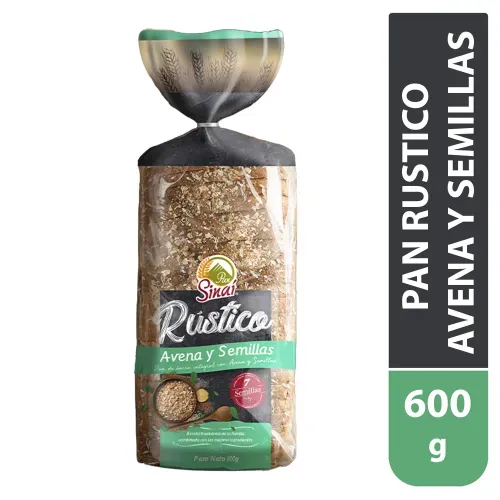 Pan Sinai Rustico Avena Y Semilla 600gr